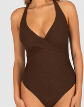 Load image into Gallery viewer, Positano F Cup Wrap One Piece Swimsuit- MOCHA