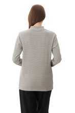 Load image into Gallery viewer, Stripe High Neck Top - Black/Cream