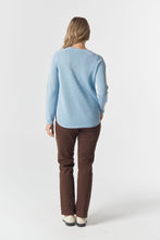 Load image into Gallery viewer, The Classic Merino Cotton Raglan Jumper - Air Blue