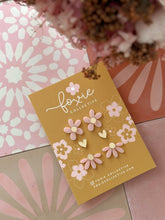 Load image into Gallery viewer, Stud Pack Trio | Pale Pink + Gold #2