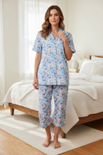 Load image into Gallery viewer, Bari Capri Pyjama Navy