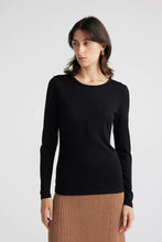 Load image into Gallery viewer, Toorallie Crew Merino / Black