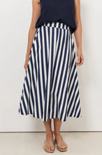 Load image into Gallery viewer, Adorne Elsie A-Line Midi Skirt (Stripe)