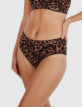 Load image into Gallery viewer, Bondi Bare Seamless Hi Cut Brief - Leopard