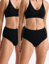 Load image into Gallery viewer, Ambra Purebasics Full Brief 2 Pack - Black