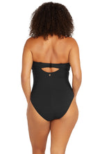 Load image into Gallery viewer, Aria Botticelli Bandeau Underwire One Piece Swimsuit / Black