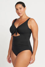 Load image into Gallery viewer, Black Aria Cezanne D - E Cup Underwire One Piece Swimsuit