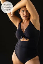 Load image into Gallery viewer, Black Aria Cezanne D - E Cup Underwire One Piece Swimsuit