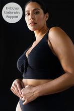 Load image into Gallery viewer, Black Aria Cezanne D / DD Cup Underwire Bikini Top
