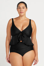 Load image into Gallery viewer, Black Hues Chagall Multifit Cup Midriff Bikini Top