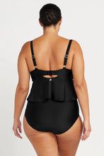 Load image into Gallery viewer, Black Hues Chagall Multifit Cup Midriff Bikini Top