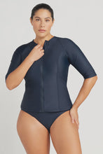 Load image into Gallery viewer, Navy Hues Seurat Sunsafe Top