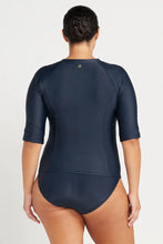 Load image into Gallery viewer, Navy Hues Seurat Sunsafe Top