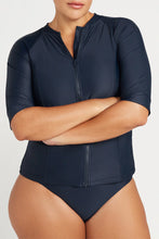 Load image into Gallery viewer, Navy Hues Seurat Sunsafe Top