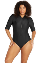 Load image into Gallery viewer, Black Hues Seurat Sun Safe One Piece Swimsuit