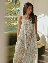 Load image into Gallery viewer, Amber Panel Front Maxi Nightie Peach Parfait