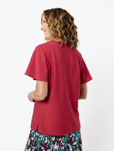 Load image into Gallery viewer, Louisa V Neck Blouse Viking Red