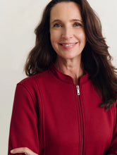Load image into Gallery viewer, Lauryn Fleece Jacket Garnet