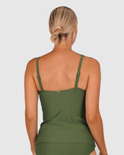 Load image into Gallery viewer, Rococco D-E Cup Wrap Singlet Top - Jungle