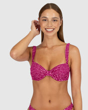 Load image into Gallery viewer, Picnic Point B-C Cup Retro Demi Bikini Bra Top