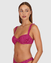 Load image into Gallery viewer, Picnic Point B-C Cup Retro Demi Bikini Bra Top