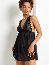 Load image into Gallery viewer, Brazilian Babydoll Chemise BLACK