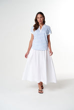 Load image into Gallery viewer, The Day Dream Polo - White/Skyway Blue