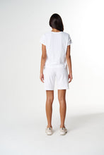 Load image into Gallery viewer, Irregular Embroidered V Neck - White/Parisian