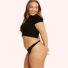 Load image into Gallery viewer, Love Luna Period Liner Brief G-String / Black