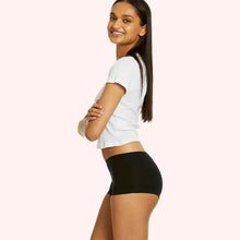 Load image into Gallery viewer, Love Luna First Period Shortie - Black