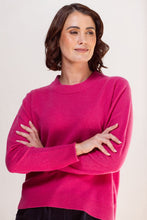 Load image into Gallery viewer, 100% Merino Wool (Cashfeel) Crew Neck Sweater - Pink