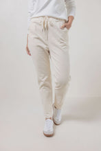 Load image into Gallery viewer, Cotton/Elastane Cord Jogger - Winter White