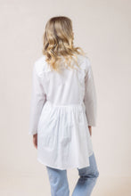 Load image into Gallery viewer, 100% Cotton Gathered Back Shirt - White