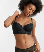 Load image into Gallery viewer, Freya Fancies Longline Bra / Black