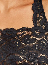 Load image into Gallery viewer, Daily Essentials Cotton & Heritage Lace Cami / Black