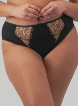 Load image into Gallery viewer, Teagan High Leg Brief Black / Almond