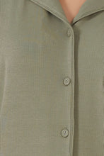 Load image into Gallery viewer, Emilia Ribbed Lounge PJ Set Olive