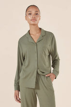 Load image into Gallery viewer, Emilia Ribbed Lounge PJ Set Olive
