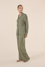 Load image into Gallery viewer, Emilia Ribbed Lounge PJ Set Olive