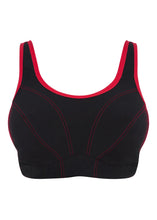 Load image into Gallery viewer, Goddess Sport Soft Cup Sports Bra Black/Red