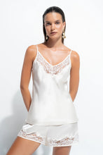 Load image into Gallery viewer, Jezebel Cami & Short Silk Set / Bone