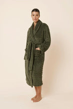 Load image into Gallery viewer, Gabriella Plush Long Robe Olive
