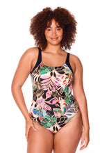 Load image into Gallery viewer, Tropicana Raglan One Piece Swimsuit