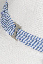 Load image into Gallery viewer, Kimberly Wide Brim White/ Blue