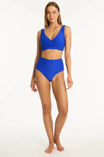 Load image into Gallery viewer, Honeycomb High Waist Pant / Colalt