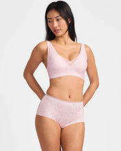 Load image into Gallery viewer, Jockey Women's Sheer Edge Plunge Bra - Pink Serpent