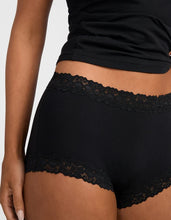 Load image into Gallery viewer, Parisienne Cotton Full Brief / Black