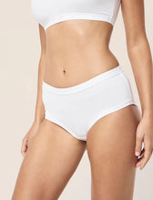 Load image into Gallery viewer, Emily Mid-Rise Hipster Brief / White
