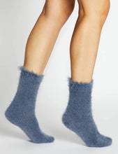 Load image into Gallery viewer, Levante Furry Plush Sock Azure
