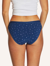 Load image into Gallery viewer, Love Luna Cotton Period Bikini - Blue Blossom